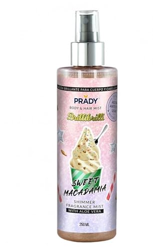 Prady - Body & Hair Shimmer Mist Sweet Macadamia 250ml – Funkelnder Glanz & Verwöhnende Pflege von PRADY