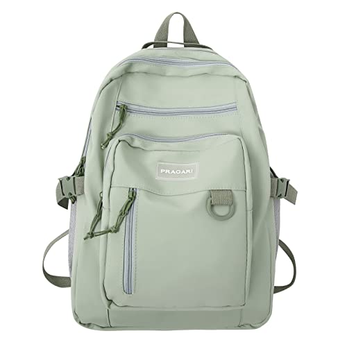 PRAGARI Großer Schulrucksack, Laptop, Reisen, Handgepäck-Rucksack, niedlich, leicht, College für Damen, Herren, Studenten, Grün , Freizeit, Mode, Reisen, Klettern, Wandern, Studenten, Arbeit von PRAGARI