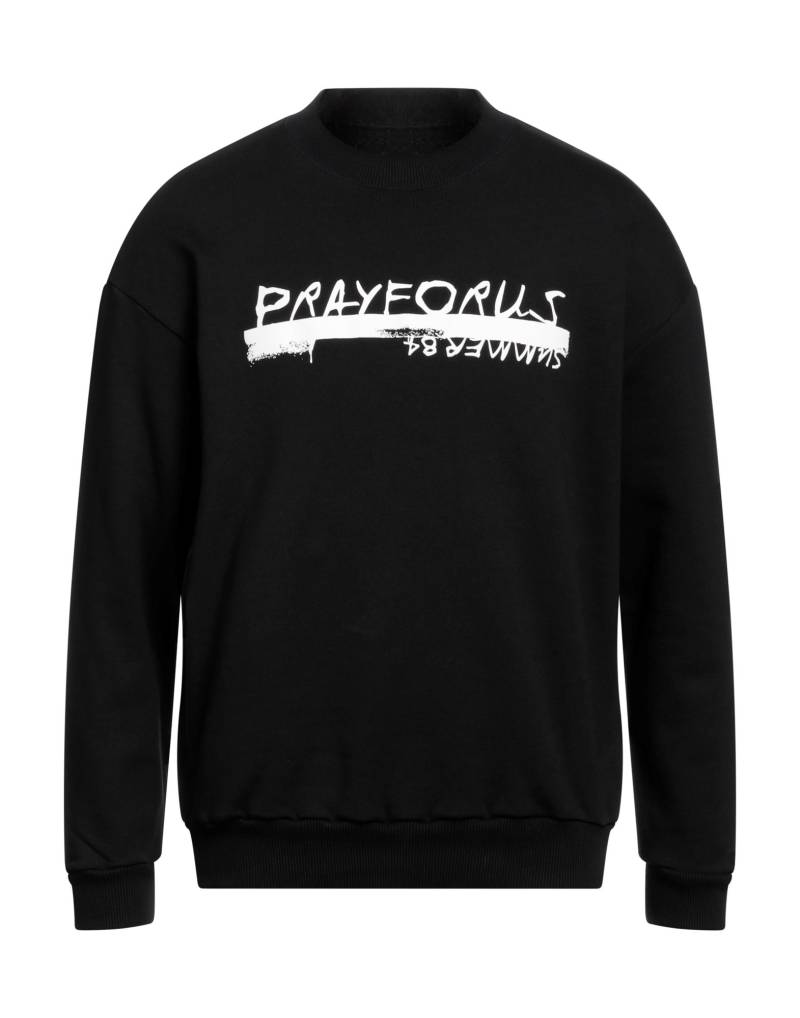 PRAY FOR US Sweatshirt Herren Schwarz von PRAY FOR US