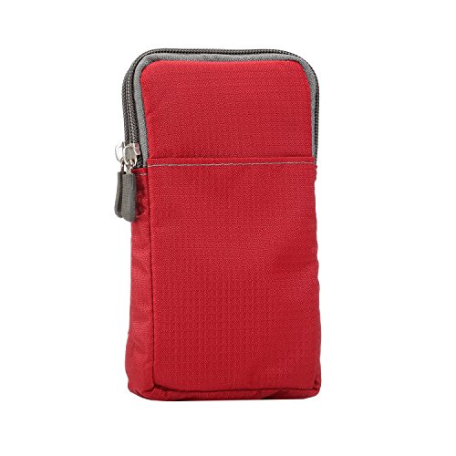 Handy Gürteltasche mit Clip Herren, Handy Schultertasche mit Geldbörse Reißverschluss, Herren Umhängetasche Hüfttasche Gürtelclip Holster Kartenfach mit Gürtel Schlaufe für Wandern Reisen Outdoor von PRDECH