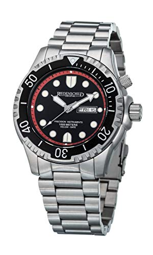 PRECISION INSTRUMENTS RIEDENSCHILD ORIGINAL Taucheruhr 100ATM, Stahl- und Silikonarmband - Miyota 2S60 Uhrwerk - Silber/schwarz/rot PRECISION INSTRUMENTS RIEDENSCHILD ORIGINAL Taucheruhr 100ATM, Stahl- und Silikonarmband - Miyota 2S60 Uhrwerk - Silber/schwarz/rot von PRECISION INSTRUMENTS RIEDENSCHILD ORIGINAL