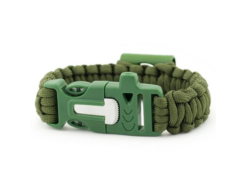 PRECORN Wickelarmband Paracord Universal Armband mit Flaschenöffner und Feuerstarter von PRECORN