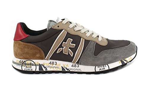 PREMIATA Herren Schuhe Sneakers Eric 5371 Nylon Leder Grau von PREMIATA