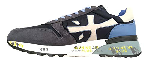 PREMIATA Herren-Sneaker, Wildleder, Mick_1280E, Blau, blau, 41 EU von PREMIATA