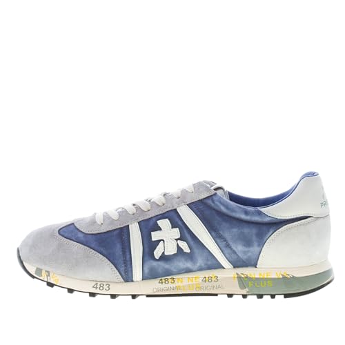 PREMIATA Lucy 6176 Herren-Sneaker aus Wildleder Grau und Stoff Jeans - Lucy VAR 6176 - Gr, blau, 41 EU von PREMIATA