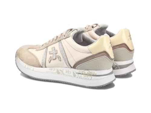 PREMIATA Sneakers Damen Conny 6671 Beige, Beige Glitter, 39 EU von PREMIATA