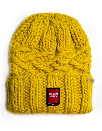 PREMIUMARMADA Dicke Wintermütze XXL Herren Damen Strickmütze Beanie Mütze Elastisch atmungsaktiv warm cool Winter Erwachsene (Antique Moss) von PREMIUMARMADA