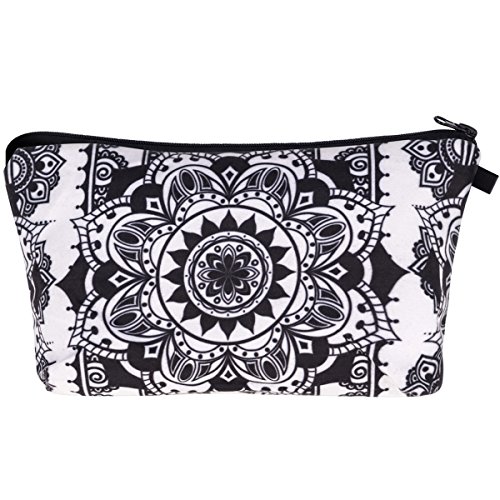 PREMYO Kosmetiktasche Klein für Handtasche - Schminktasche Damen Make Up Tasche - Federmappe Mädchen Etui Mandala von PREMYO