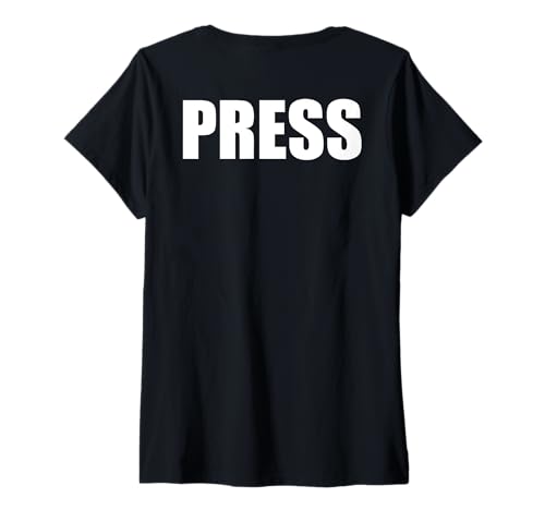 Damen Offizielles Press T-Shirt mit V-Ausschnitt Damen Offizielles Press T-Shirt mit V-Ausschnitt von PRESS Designs