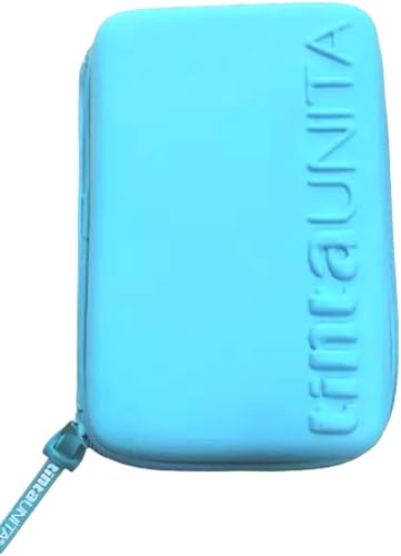 PRESTIGE & DELUXE Federmäppchen One Time Gelb Hellblau Unita Pool Over mit Filzstiften, Buntstiften und Schreibwaren + Schlüsselanhänger mit Pailletten von PRESTIGE & DELUXE