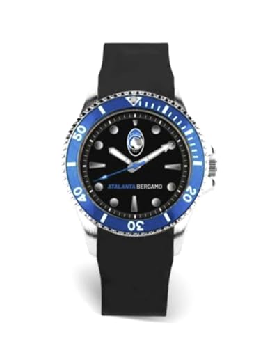 PRESTIGE & DELUXE Lowell Atalanta Gent Dive Herren-Armbanduhr aus Silikon - Zifferblatt 41 mm in offizieller Verpackung + Fußball-Schlüsselanhänger von PRESTIGE & DELUXE