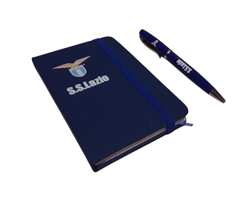 PRESTIGE & DELUXE Notizbuch aus Kunstleder und Lazio Kugelschreiber in eleganter Geschenkbox + Schlüsselanhänger mit Team-Schlüsselanhänger von PRESTIGE & DELUXE