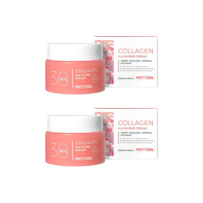 PRETTYSKIN - 0 Days All In One Collagen Cream - 100ml (2ea) Set von PRETTYSKIN