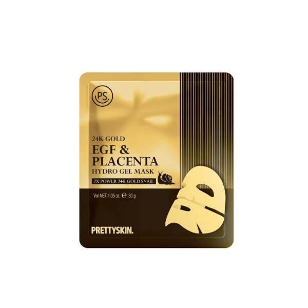PRETTYSKIN - 24K Gold EGF & Placenta Hydro Gel Mask - 1stück von PRETTYSKIN