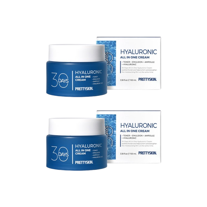 PRETTYSKIN - 30 Days All In One Hyaluronic Cream - 100ml (2ea) Set von PRETTYSKIN