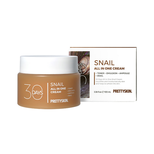 PRETTYSKIN - 30 Days All In One Snail Cream - 100ml von PRETTYSKIN