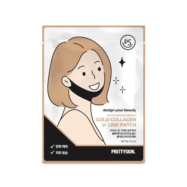 PRETTYSKIN - Black Edition Premium Gold Collagen V-Line Patch - 9g PRETTYSKIN - Black Edition Premium Gold Collagen V-Line Patch - 9g von PRETTYSKIN
