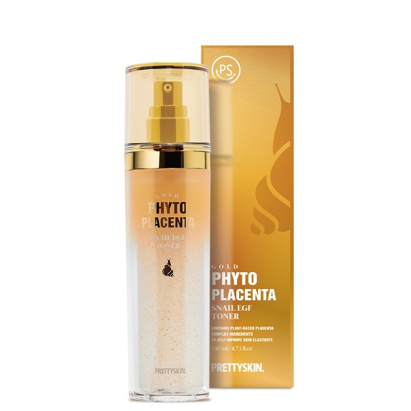 PRETTYSKIN - Gold Phyto Placenta Snail EGF Toner - 140ml von PRETTYSKIN
