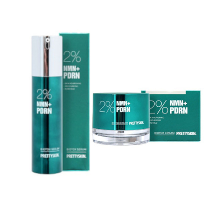 PRETTYSKIN - NMN+ PDRN Biotox Cream - 50ml (1ea) + Serum - 50g (1ea) Set von PRETTYSKIN