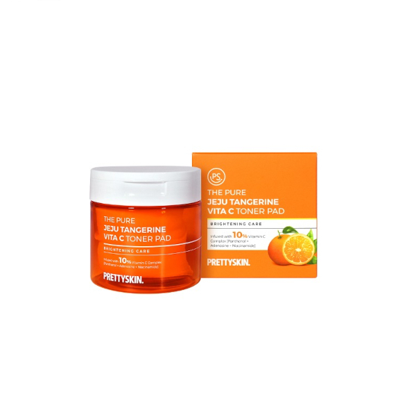 PRETTYSKIN - The Pure Jeju Tangerine Vita C Toner Pad - 140ml/70ea PRETTYSKIN - The Pure Jeju Tangerine Vita C Toner Pad - 140ml/70ea von PRETTYSKIN