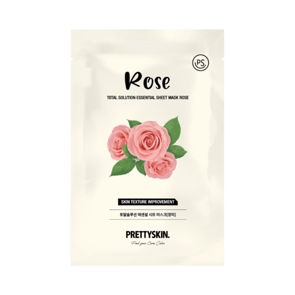 PRETTYSKIN - Total Solution Essential Sheet Mask - 1stück - Rose von PRETTYSKIN