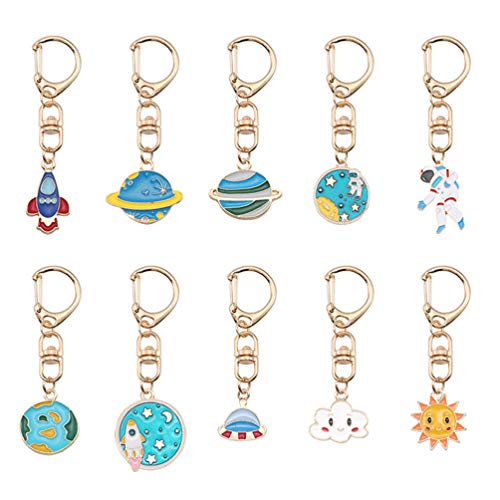 1 Satz 10st Schlüsselring Schlüsselanhänger Schlüsselhalter Mode von PRETYZOOM
