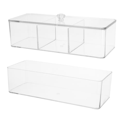 1 Satz Mehrschichtige Aufbewahrungsbox aufbewahrungsdose storage boxes Badezimmer-Arbeitsplattenhalter Wattepad-Organizer Kosmetik Aufbewahrungskiste Veranstalter Schreibwaren von PRETYZOOM