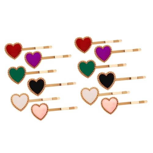 PRETYZOOM 10 Stk Valentinstag Haarnadel Liebesherz-haarspangen Haarnadel Mit Herz Liebe Bobbypins Herz Haarspange Haarspangen Für Damen Haarspangen Selber Machen Fräulein Geschenk Legierung von PRETYZOOM