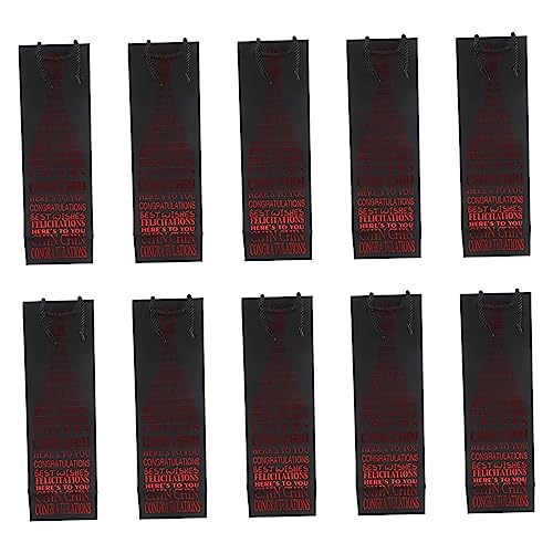 PRETYZOOM 10 Stück Rotwein-aufbewahrungsbeutel – Papier-weintüten Ideal Für Rotwein Brandy Whiskey Perfekt Für Partys Und Veranstaltungen von PRETYZOOM