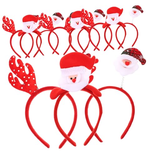 PRETYZOOM 12St Santa Stirnband Weihnachtsdekoration faschingshaarreife -Stirnband für weihnachtsgeschenk stirnband Haarschmuck für Kinder Stirnband für Kinder Weihnachtsstirnband von PRETYZOOM