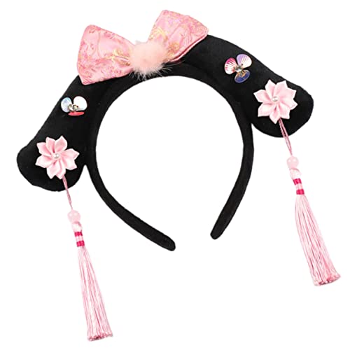 PRETYZOOM 1Stk Kinderstirnband die chinesen tatsächl partei haar hoop Blumenstirnband mit Quaste Kopfbedeckungen für Damen stylische stirnbänder für damen modische Haarspange von PRETYZOOM