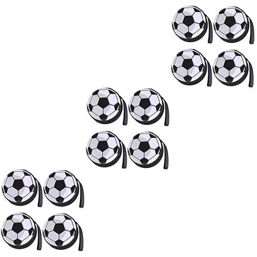 PRETYZOOM 3 Sätze Fußball Münzbeutel Aus Robustem Weißblech Kreative Runde Aufbewahrungstaschen Für Kleingeld Und Snacks Innenfarbe Zufällig Für Fußballfans 4 Stück * 3 von PRETYZOOM