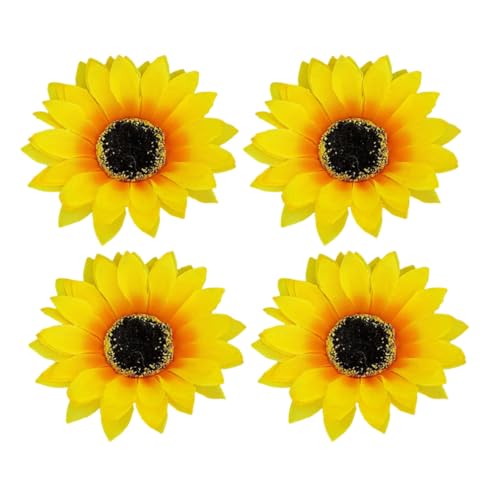 PRETYZOOM 4 Stück Sonnenblumen-Haarspangen Blumen-Haarschmuck Für Frauen Für Sommer Strand Urlaub Hochzeit Brautparty von PRETYZOOM