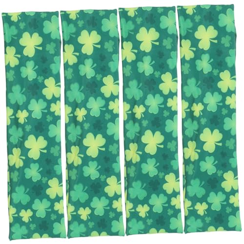 PRETYZOOM 4 Stück Stirnband St Patrick Haarreifen st patricks day kopfbedeckung Haarbänder Tiara st patrick kopfschmuck Kleeblatt-Kopfschmuck Drucken Haarschmuck vierblättriges Kleeblatt von PRETYZOOM