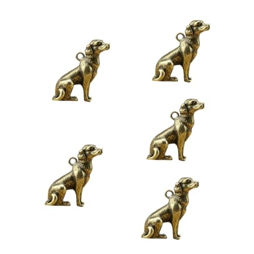 PRETYZOOM 5 Teiliger Schlüsselanhänger Haustier Hunde Welpen Hunde Tier Ornament Hunde Schlüsselanhänger Für Frauen Hunde Charm Schlüsselanhänger Für Rucksack Süßer Hunde von PRETYZOOM