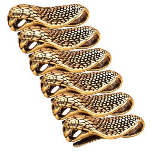 PRETYZOOM 6stücke Vintage Messing Schlange Charms Schlange Hängen Ornament Diy Schlüssel Charme Messing Handwerk von PRETYZOOM