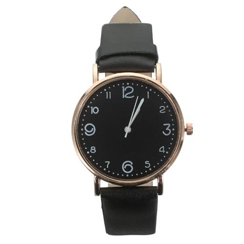 PRETYZOOM Anschauen Leder Quarzuhr Uhr Strass Uhr Lederarmbanduhr Digitaluhr Geschenkuhr für Frauen Uhr mit Ledergürtel Mode Gürteluhr Damen Gehäuse Material: Legierung von PRETYZOOM