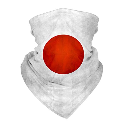 PRETYZOOM Bandana Schlauchschal Japan Flagge Sonnenschutz Halstuch Stirnband Kopftuch Nackenschutz Elastiche Schal Sturmhaube Unisex Sport Camping Radfahren Angeln Wandern Laufen Motorrad von PRETYZOOM