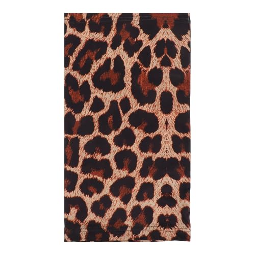 PRETYZOOM Bandana Schlauchschal Sonnenschutz Halstuch Stirnband Kopftuch Nackenschutz Elastiche Schal Sturmhaube Leopard Muster Unisex Sport Camping Radfahren Angeln Wandern Laufen Motorrad im Freien von PRETYZOOM