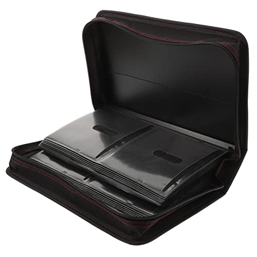 PRETYZOOM Cd-Tasche Auto-Organizer-Tasche Cd-aufbewahrungshalter Cd-Aufbewahrungstasche Videospiele Tasche Mit Großem Fassungsvermögen Disc-hülle Cd-Schutz Lagerregal Wagen Hibiskus Haut von PRETYZOOM