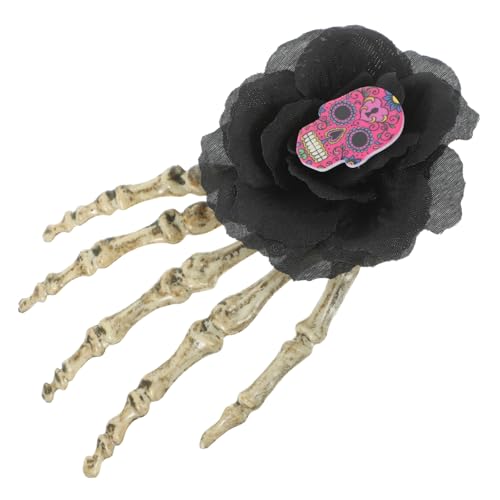 PRETYZOOM Gothic-kopfschmuck Totenkopf-hand-haarspange Halloween-haarspangen Punk-haarspange Halloween-kostümzubehör Haarschmuck Europäisch Und Amerikanisch Plastik Kopfbedeckung Damen von PRETYZOOM