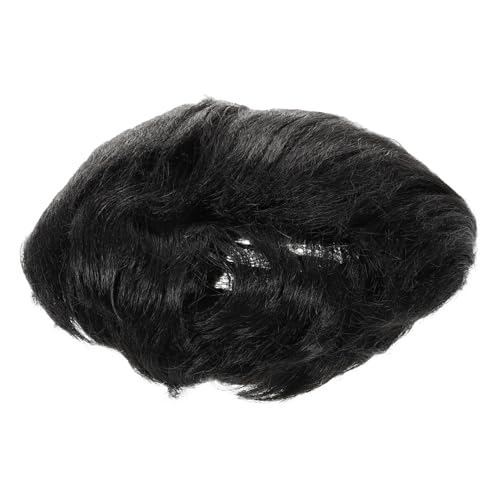 PRETYZOOM Disco-Party-Perücken-Brillen-Set männliche Punkperücke Perücke im Punk-Stil Cosplay männliche Perücke Kostüm Männer Cosplay Perücke Haarteil für Party Hochtemperaturdraht Black von PRETYZOOM