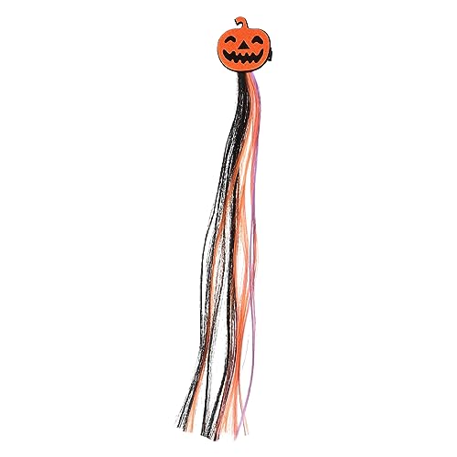 PRETYZOOM Farbige Haarverlängerungen Halloween-haarnadeln Kürbis-perücke-haarspange Halloween-cosplay-requisiten Haarverlängerungsclip Haarband Legierung Gotisch Fräulein Styling-clip von PRETYZOOM