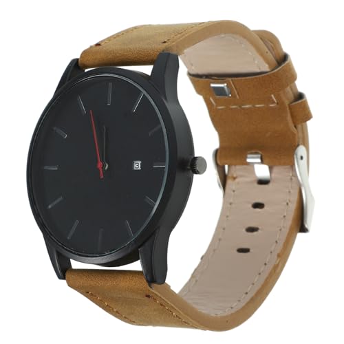 PRETYZOOM Fashion Quartz Uhr Für Damen Und Herren Elegante Armbanduhr Mit Klassischem Rundzifferblatt Verstellbarem Lederarmband Für Freizeit Und Büro Für Jeden Anlass von PRETYZOOM