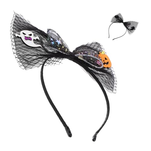 PRETYZOOM Halloween-Haarschmuck Halloween-Haarspangen Niedliche Haarklammern Geistermasken-Haarband Mädchen-Haarschmuck Stoff-Stirnband Kleidung Haarnadel Seitlicher Clip von PRETYZOOM