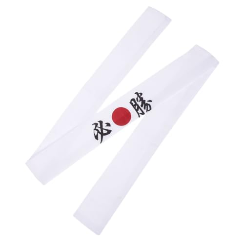 PRETYZOOM Japanisches Karate Stirnband Aus Atmungsaktivem Baumwollmaterial Vielseitiges Chef-accessoire Für Sport Und Freizeit Für Training Yoga Und Cosplay Weiß von PRETYZOOM