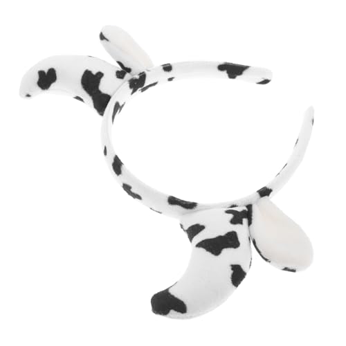 PRETYZOOM Kawaii Kuh Stirnband mit Hörnern und Ohren Weiches Kostüm Haarband für Frauen und Mädchen Vielseitig Einsetzbar für Partys Cosplay und Alltag Bequem und Rutschfest Klassischer von PRETYZOOM