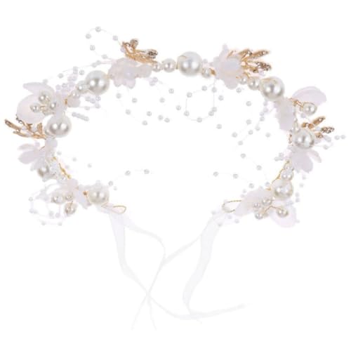 PRETYZOOM Kinder-Blumen-Stirnband Hochzeits-Stirnband Kinder-Blumen-Stirnband Perlen-Stirnband von PRETYZOOM