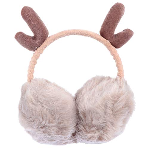 1 Stk Antlers Kinder-ohrenschützer Ohrenschützer Für Kinder Weihnachten Ohrschutz Tierische Ohrenschützer Faltbare Ohrenwärmer Kleinkind Ohrenschützer Aus Leder Plüsch Elastizität von PRETYZOOM