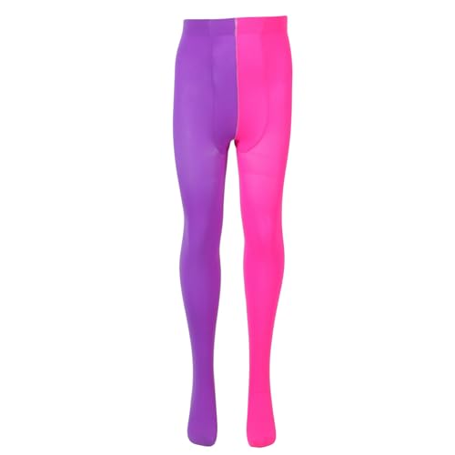 PRETYZOOM Rose Rot Lila Frauen in Voller Länge Strumpfhose Getönten Strumpfhosen Kostüm Legging Strumpfhosen Freie Größe Farben Damen Party Legging Strümpfe von PRETYZOOM